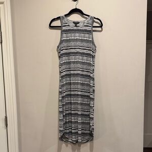Banana Republic Monochrome Knit Midi Dress
